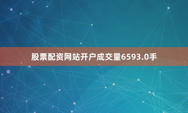 股票配资网站开户成交量6593.0手